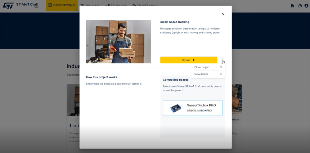 Figure 2: Smart Asset Tracking project