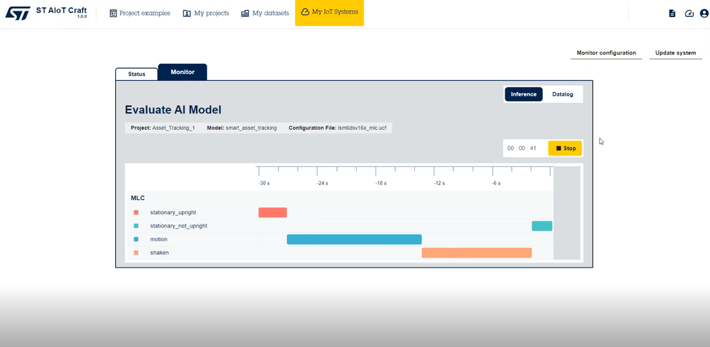 Figure 12: Evaluate AI Model - Stop inference