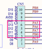 Fig. 3 - SPI pins at NUCLEO-C031C6 schematics