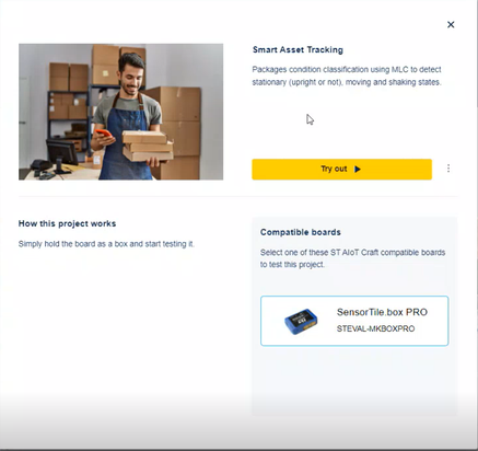 Figure 2. Smart Asset Tracking project