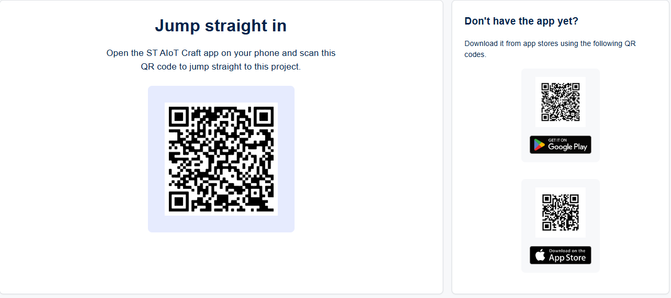 Figure 3. ST AIoT Craft mobile app