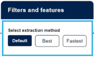 Figure 7.  Filters and features