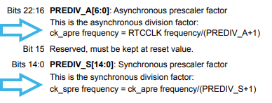 p4. RM0351 RTC_PRER register equations.PNG