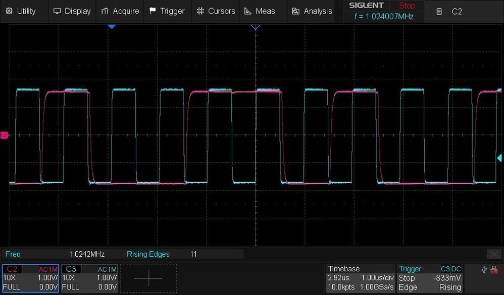 c2 for pdm data,c3 for clock