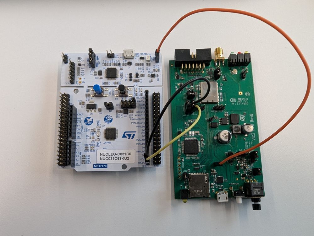 all wire connections between the boards