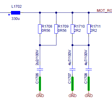 Motor filter (each line)