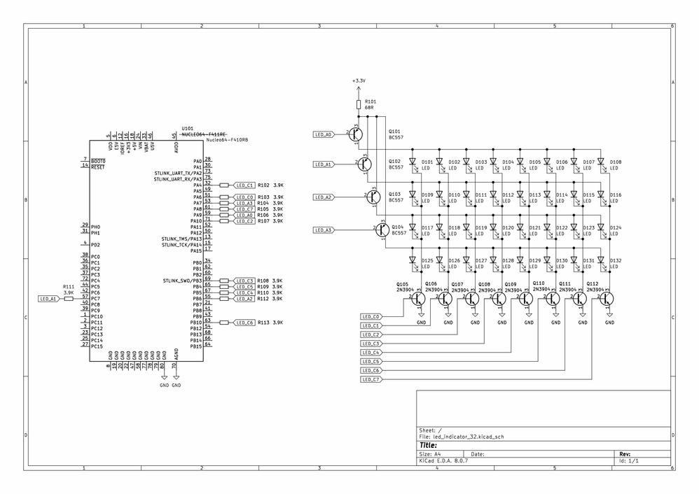 LED matrix schematic