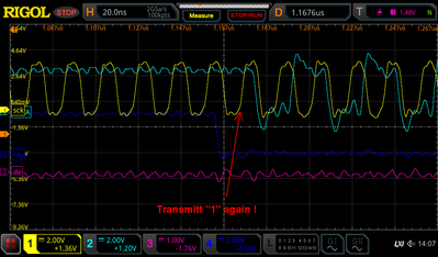 First transmittion after RDY assert