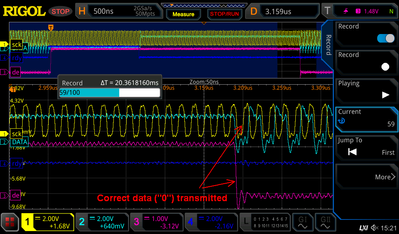 Transmitting "correct" data (or two byte lost)